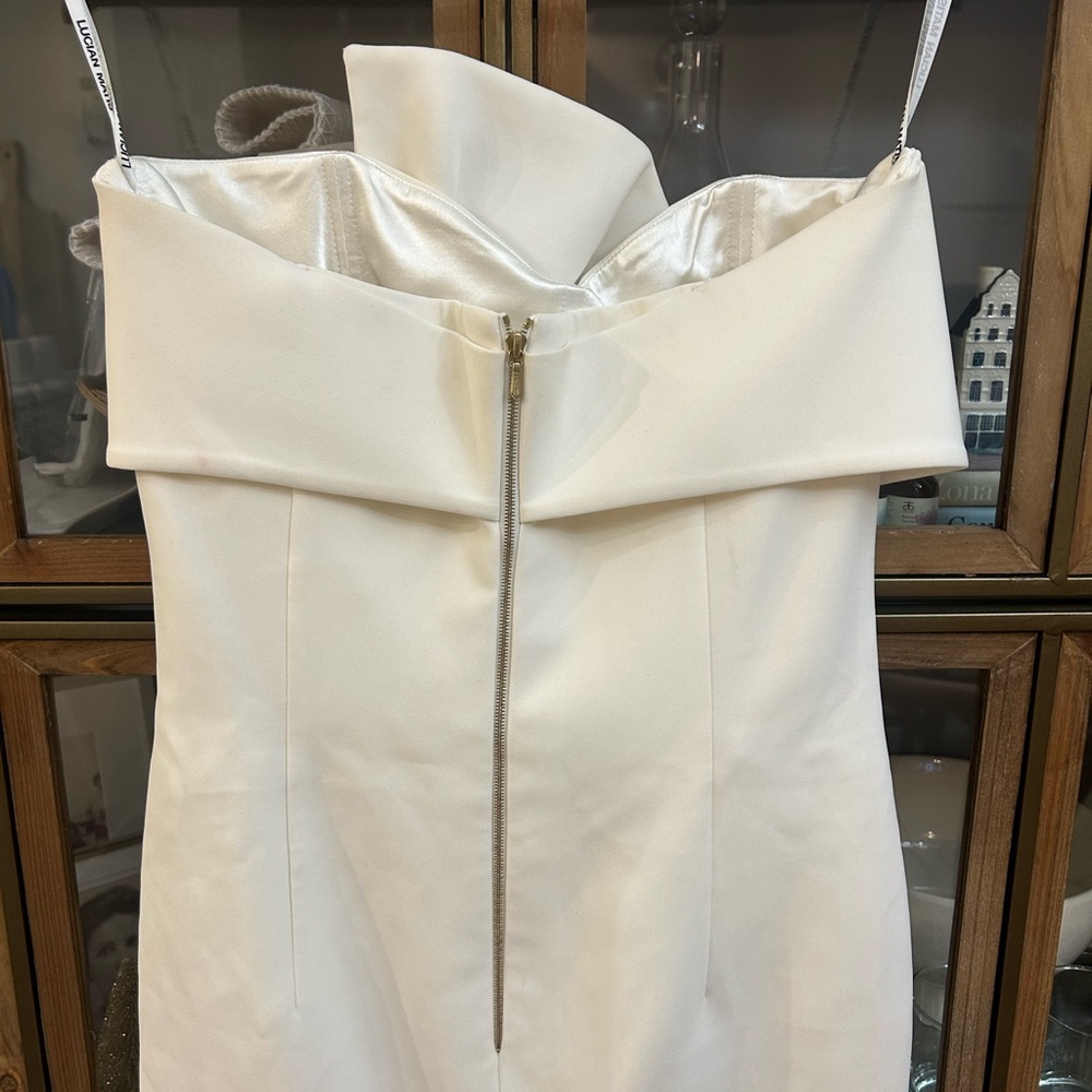 Lucian Matis Cream Bow Dress - Picture 7 of 11